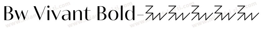Bw Vivant Bold字体转换